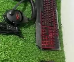 Headset RGB Mouse & Keyboard -