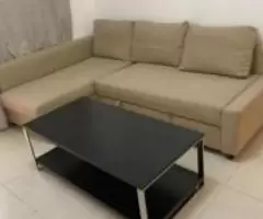 IKEA L shape sofa bed