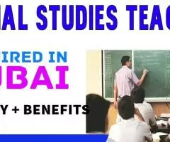 Social Studies Teacher Required in Dubai