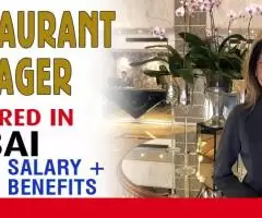 Restaurant Manager Required in Dubai