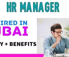 HR Manager Required in Dubai