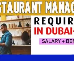 Restaurant Manager Required in Dubai