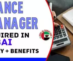 Finance Manager Required in Dubai