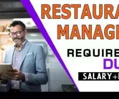 Restaurant Manager Required in Dubai