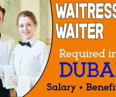 Waitress/Waiter Required in Dubai -