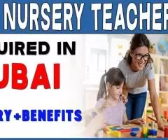 Nursery Teacher Required in Dubai