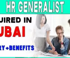 HR Generalist Required in Dubai