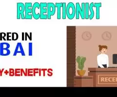 Receptionist Required in Dubai