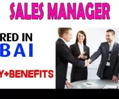 Sales Manager Required in Dubai