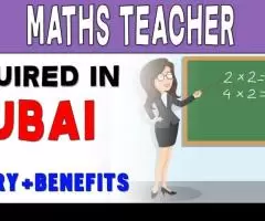 Maths Teacher Required in Dubai