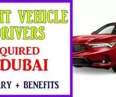 Lght Vehicle Drivers Required in Dubai