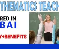 Mathematics Teacher Required in Dubai