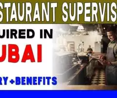 Restaurant Supervisor Required in Dubai