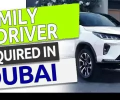 FAMILY DRIVER Required in Dubai