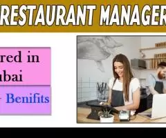 Restaurant Manager Required in Dubai