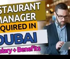 Restaurant Manager Required in Dubai