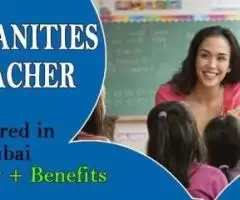 Humanities Teacher Required in Dubai