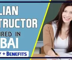 Italian Instructor Required in Dubai