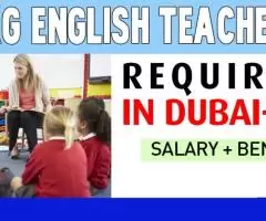 KG English teacher Required in Dubai