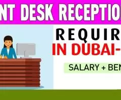 Front Desk Receptionist Required in Dubai