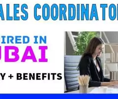 Sales Coordinator Required in Dubai