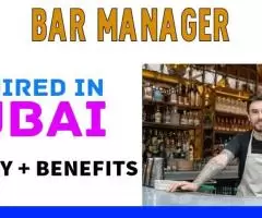 Bar Manager Required in Dubai