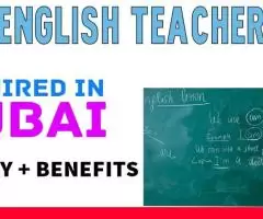 English Teacher Required in Dubai