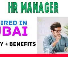 HR Manager Required in Dubai