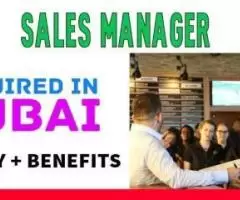 Sales Manager Required in Dubai