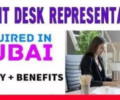 Front Desk Representative Required in Dubai