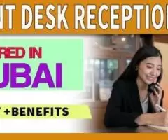 Front Desk Receptionist Required in Dubai