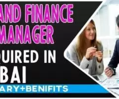 HR and Finance Manager Required in Dubai