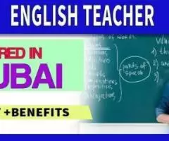 English Teacher Required in Dubai