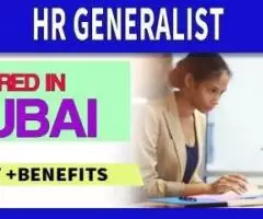 HR Generalist Required in Dubai