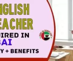 English Teacher Required in Dubai