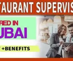 Restaurant Supervisor Required in Dubai