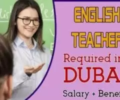 English Teacher Required in Dubai