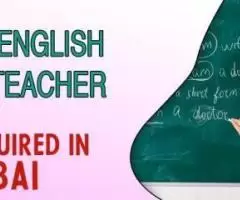 English Teacher Required in Dubai