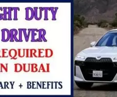 LIGHT DUTY DRIVER Required in Dubai