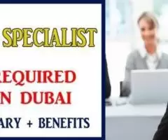 Human Resources Specialist Required in Dubai