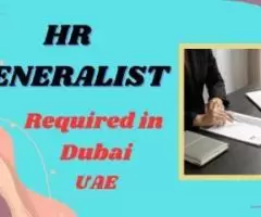 HR Generalist Required in Dubai