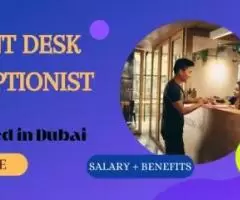 Front Desk Receptionist Required in Dubai