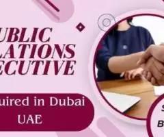 Public Relations Executive Required in Dubai