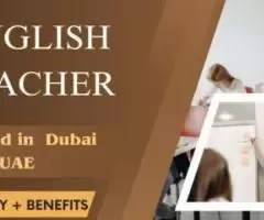 English Teacher Required in Dubai