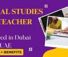 Social Studies Teacher Required in Dubai