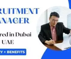 Recruitment Manager Required in Dubai