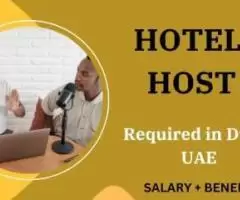 Hotel Host Required in Dubai