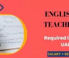 English Teacher Required in Dubai