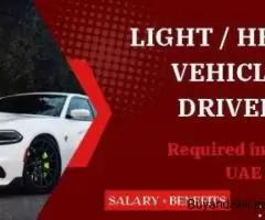 Light/Heavy Vehicle Driver Required in Dubai