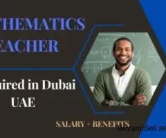 Mathematics Teacher Required in Dubai